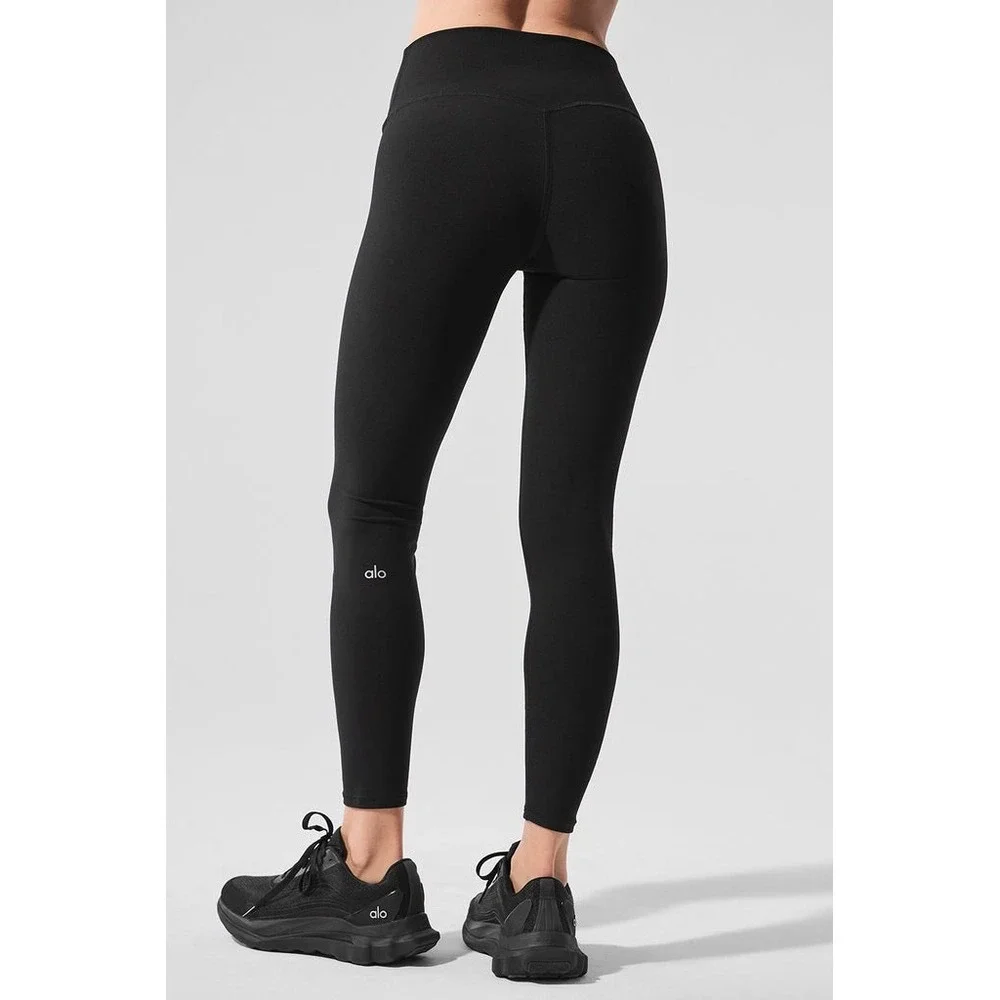 Alo Yoga Alosoft High-Waist 7/8 Highlight Legging Black XS New With Tags